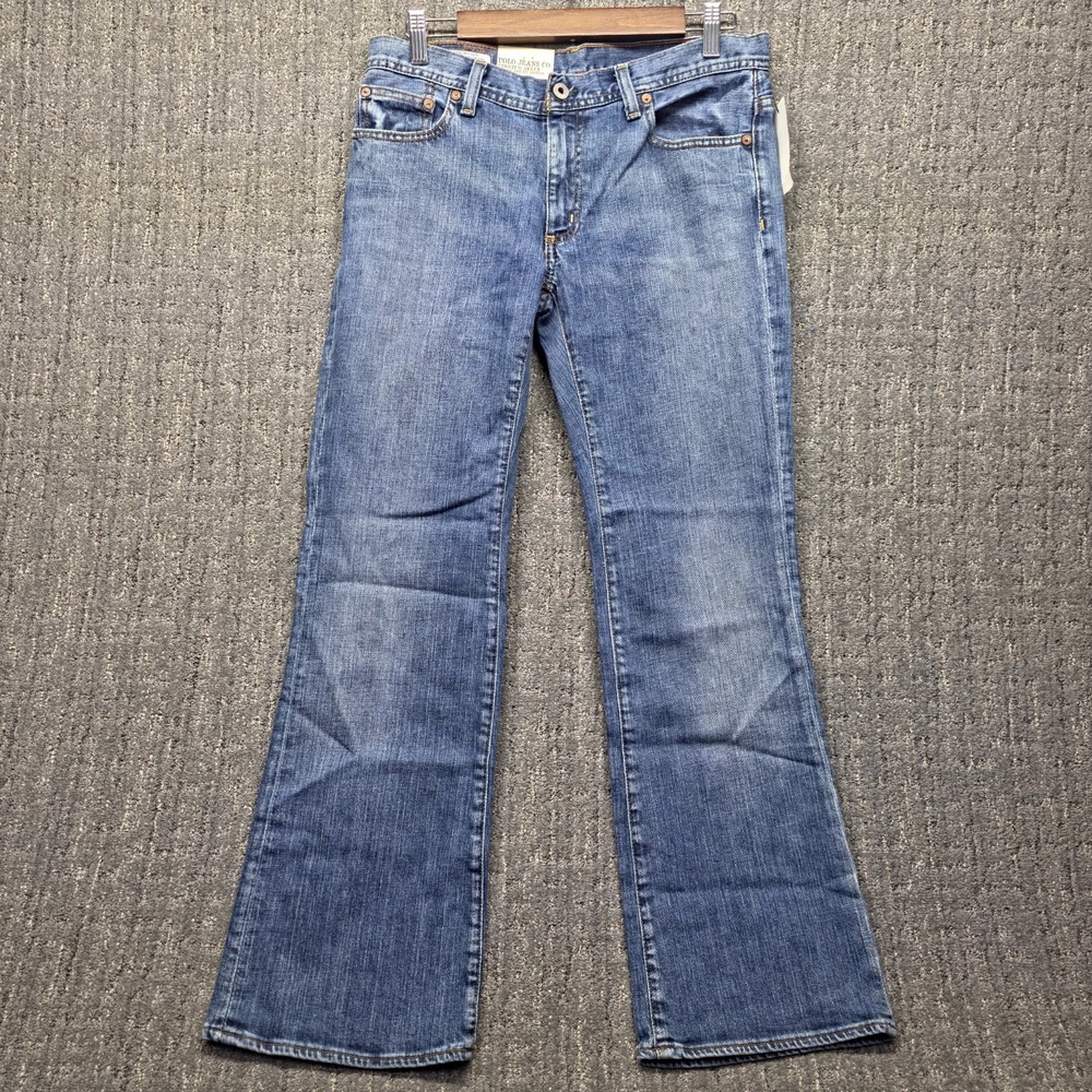 Vintage‎ Polo Jeans Co. Stretch Kelly Jeans 8 Bootcut Medium Wash NWT Y2K Ralph